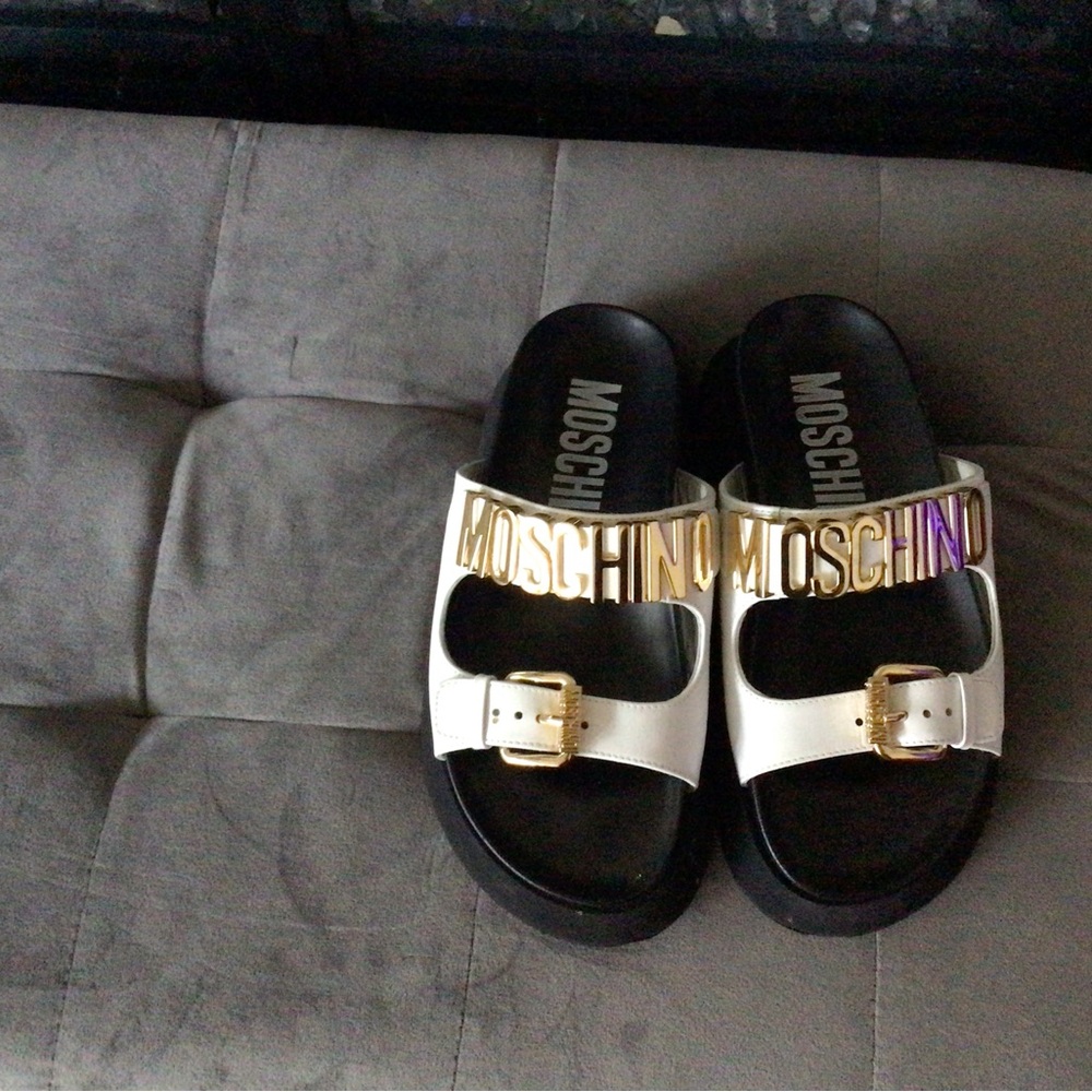 MOSCHINO Sandals Sz 6.5.  NWOT